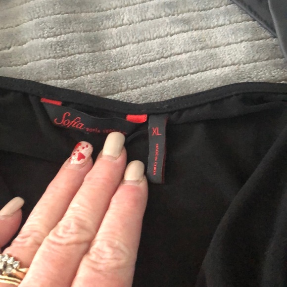Sofia sexy little black dress XL - Picture 2 of 3
